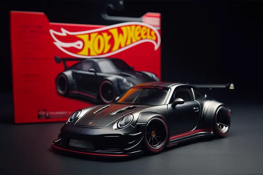 Hot Wheels Porsche made with AI Dall-E Custom
