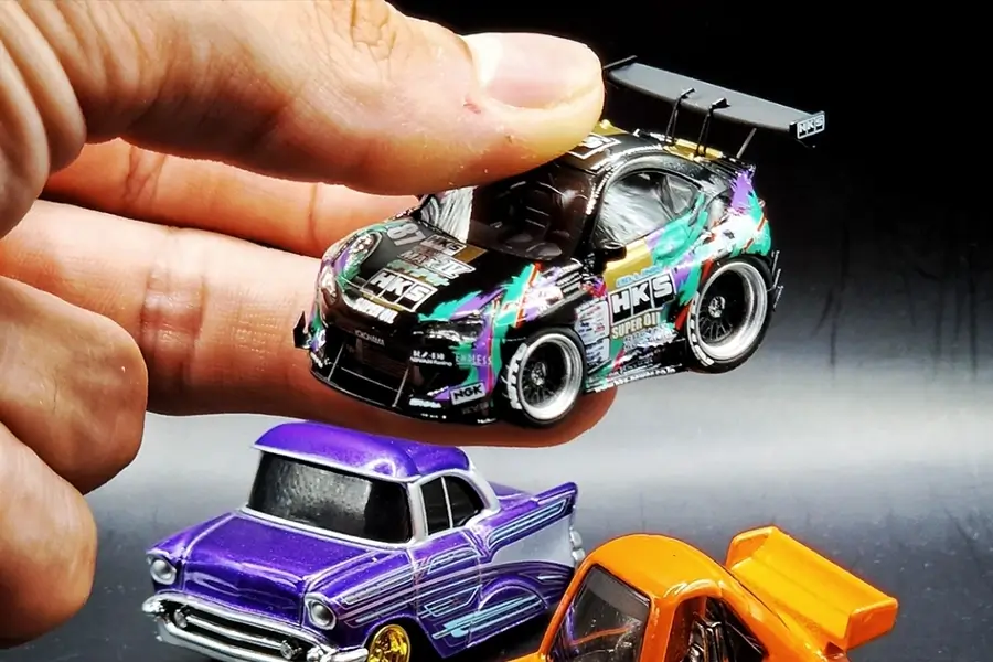 Chibicars by Car Tuned, Hot Wheels and YM Model in 1/64 scale