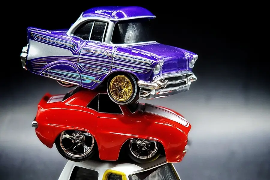 Chibicars by Car Tuned, Hot Wheels and YM Model in 1/64 scale