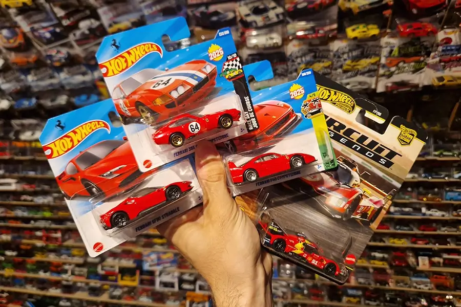 Current Hot Wheels Ferrari 2025 Mainline and Premium