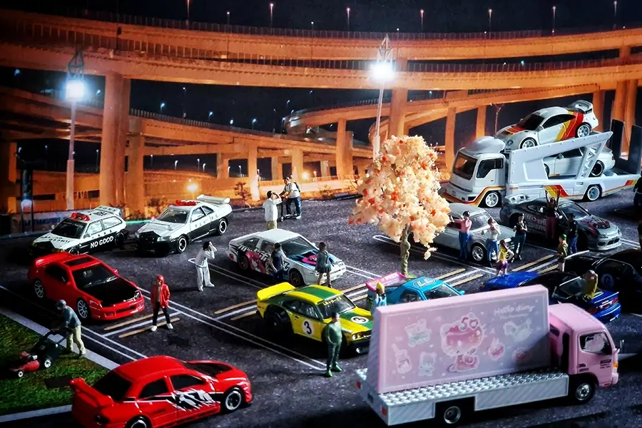 Daikoku Diorama Scene behind the Scenes with Turbopads