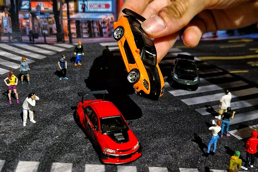 Tokyo Drift Scene with Turbopads