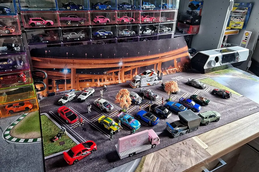 Daikoku Diorama Scene behind the Scenes with Turbopads